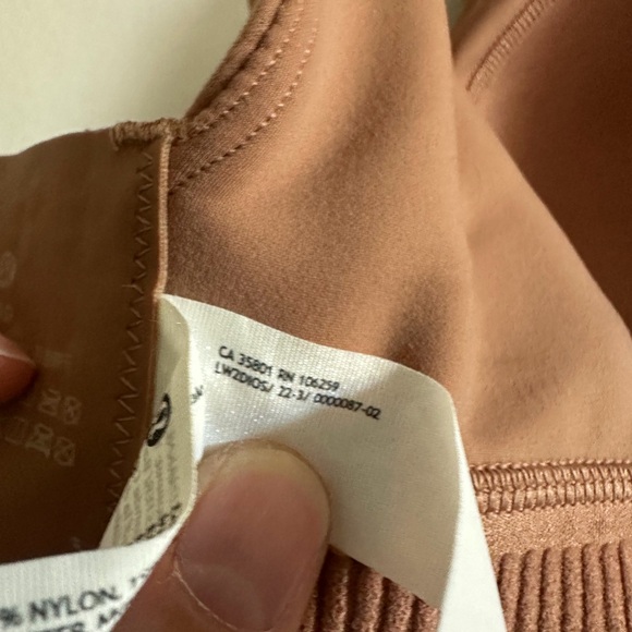 Lululemon Athletica Dusty Clay In Alignment Bra *Light Support Sports Bra 38G - Picture 10 of 10